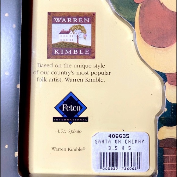 BNIB Warren Kimble Santa On Chimney Frame - Picture 15 of 16